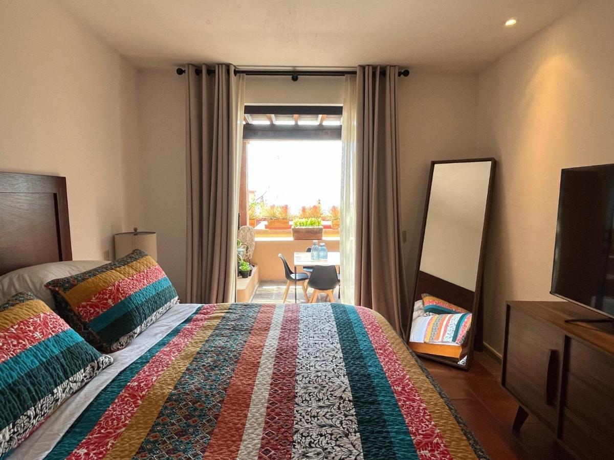 Cousy Condo San Rafael, 3 Blocks From The Parish, Pool, Bbq And Terrace سان ميغيل دي الليندي المظهر الخارجي الصورة
